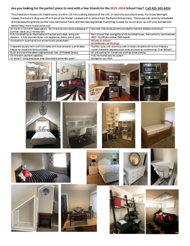 Are you looking for the perfect place to rent with a few friends for the 2025-2026 School Year? Thi - 110 NE 40th St House