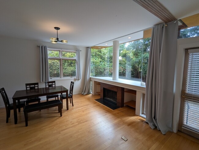 Living room with fireplace - 2346 Cedar St