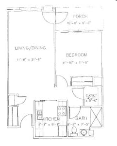 1BR/1BA - Sedgemeadow Senior Housing