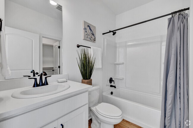 3BR, 2BA - 1,067SF - Primary Bathroom - Cottages at Morganfield - Rental Homes