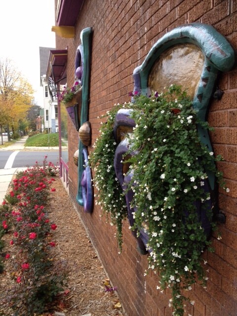 Gardens surround the building - 632 E Burleigh St