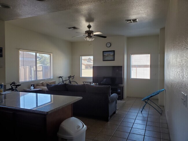 Spacious living room with fireplace - 1141 E Elm St