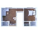 1 Bedroom Floor Plan A10 53 2