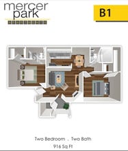B1 Floor Plan - Mercer Park