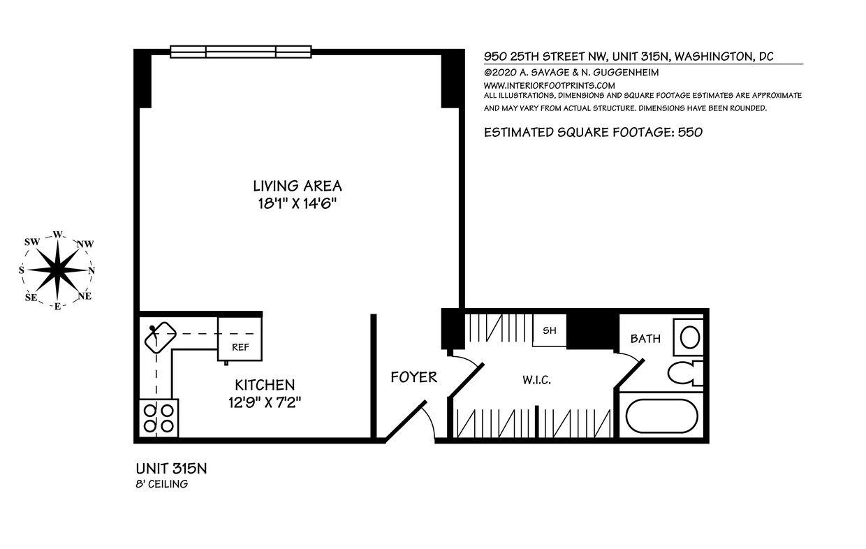 Unit Floorplan - 950 25th St NW