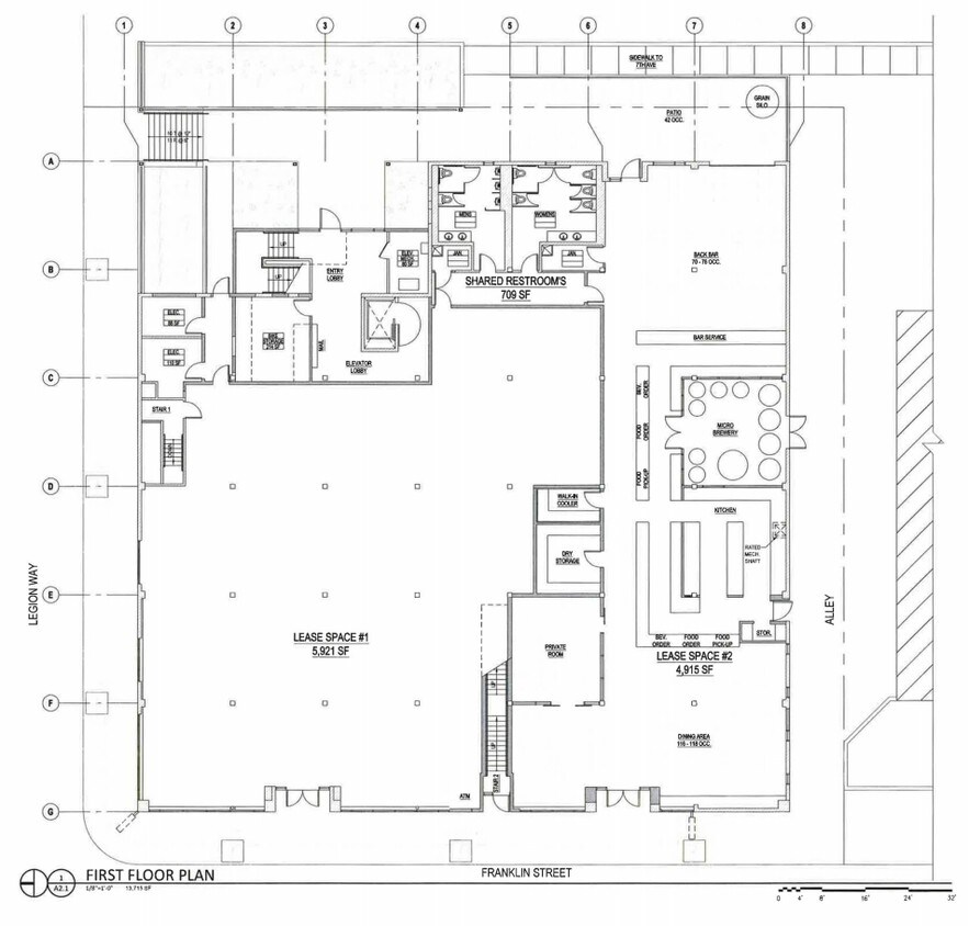 Plano del primer piso - Franklin Lofts