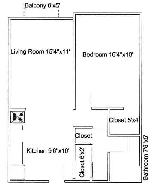 1BR/1BA - British Colonial Apartments