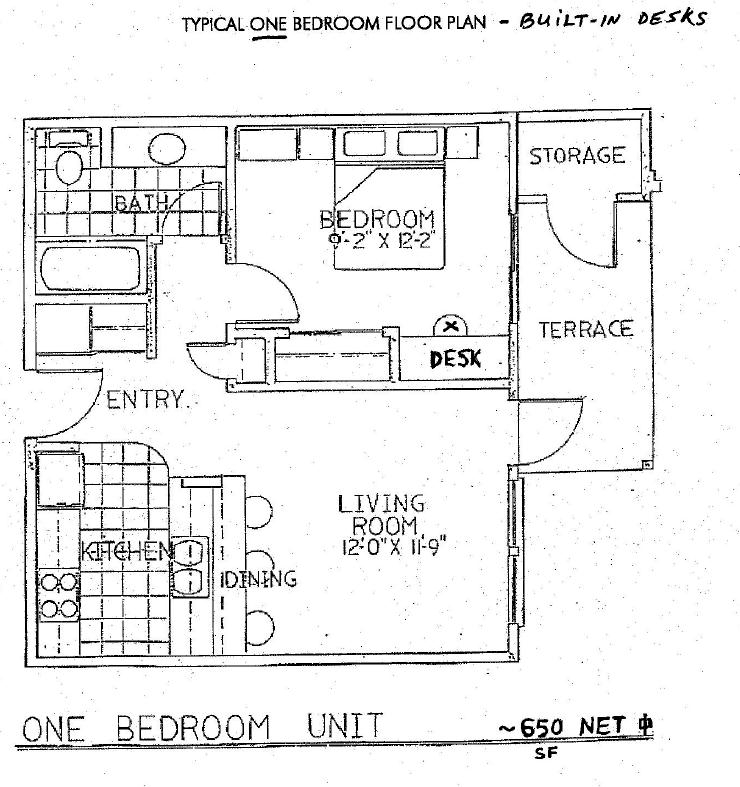 Plano de planta - Willow Ridge Apartments