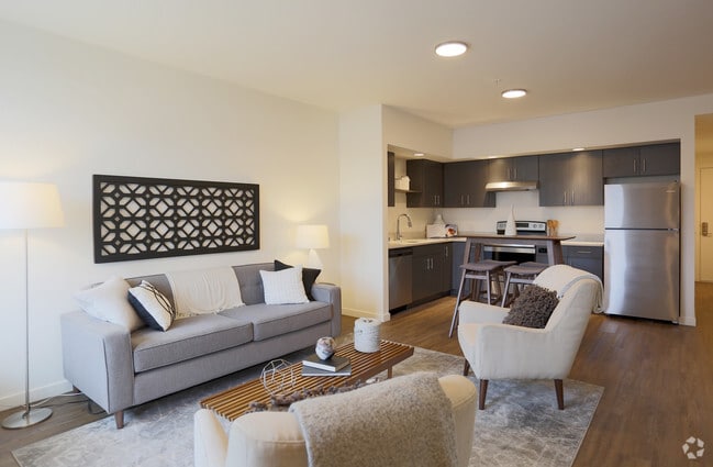 1BR Living Room - Uptown