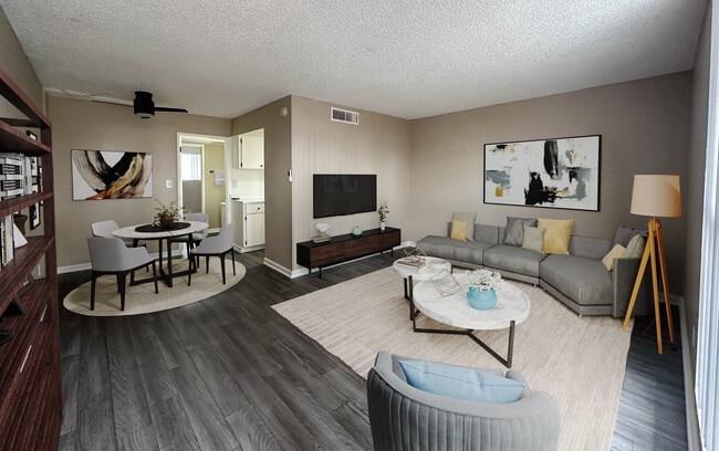 1 habitación, 1 baño - Sala de estar - Maryland Park Apartments