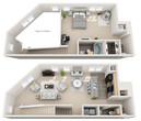 Loft B 1BR 1.5BA