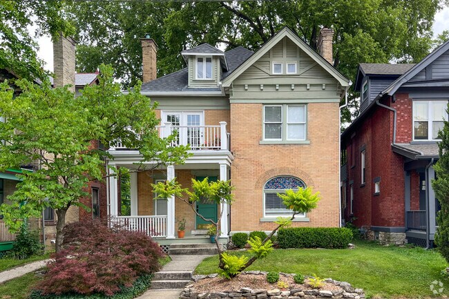 Some homes feature a balcony in addition to a porch.