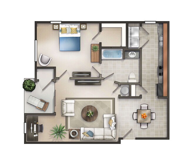 Plano de planta - Palisades at Waters Edge