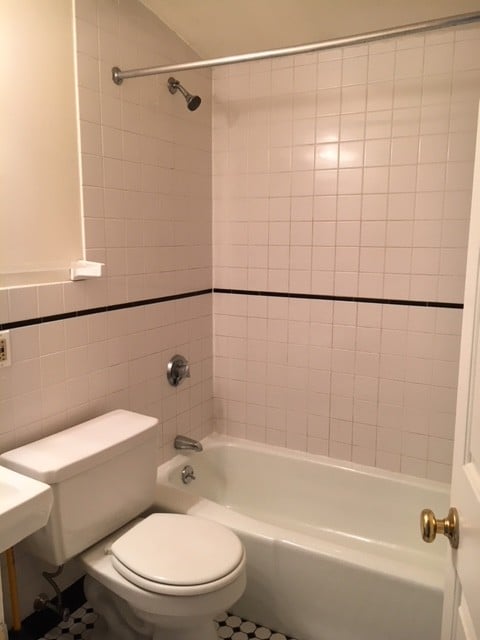 Tile bath with tub shower - 31 Boltwood Walk
