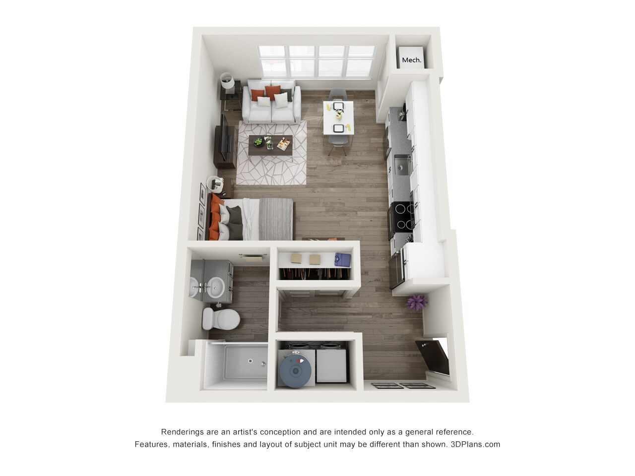 Foundry Lofts – Studio B ( traditional)