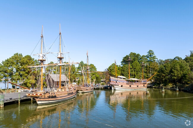 The Jamestown Settlement and other areas bring history to life.