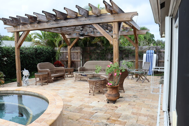 Pergola, outside tropical room - 11909 Hemlock St