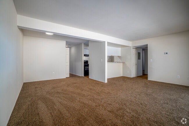 2BR, 1BA - 968SF - Living/Dining Room - Sparrow Wood