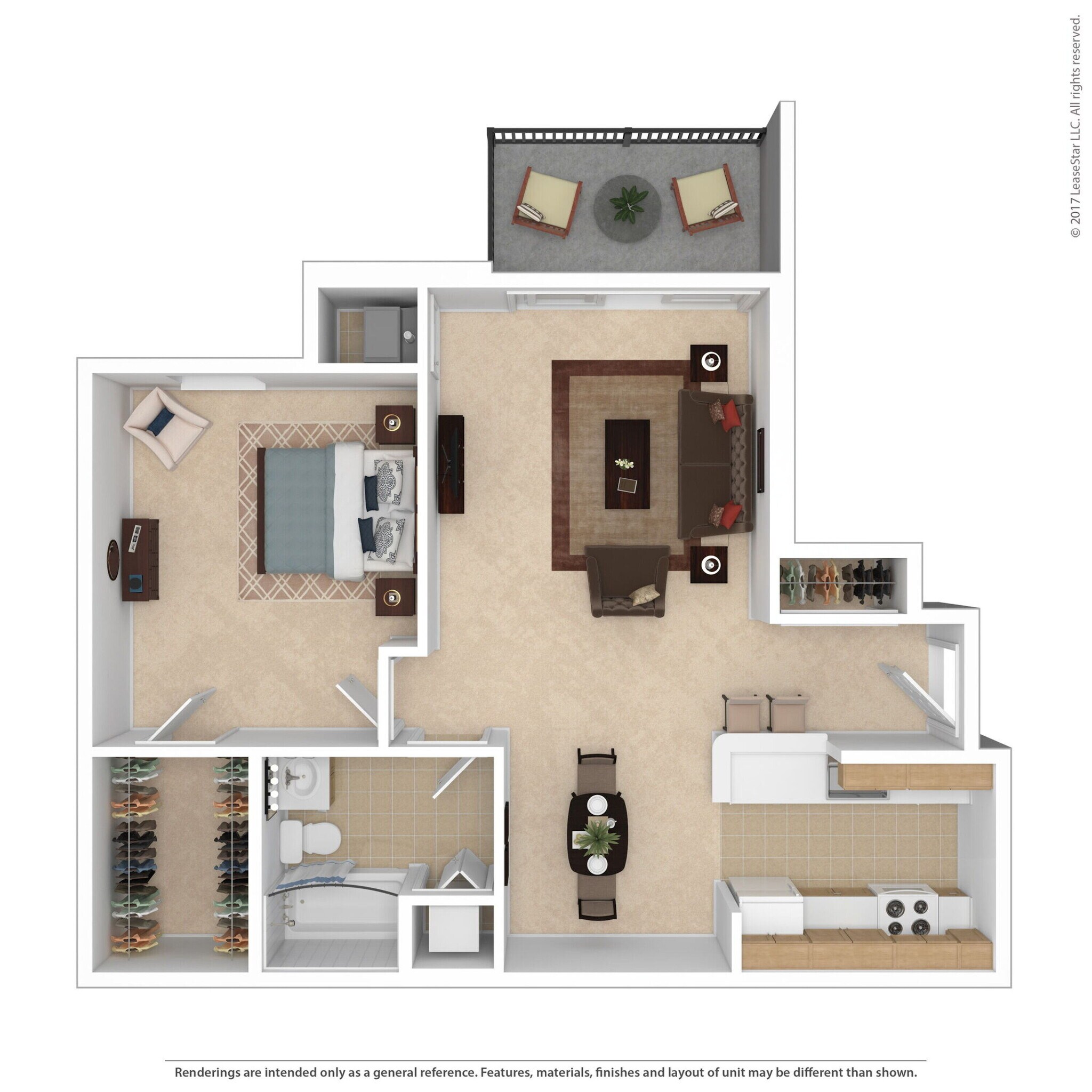 Aspen Lake – 1 BD Traditional w/Dining Room