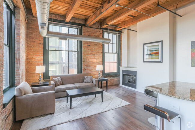 1 BR, 1 BA - Living Room - Lake Street Lofts