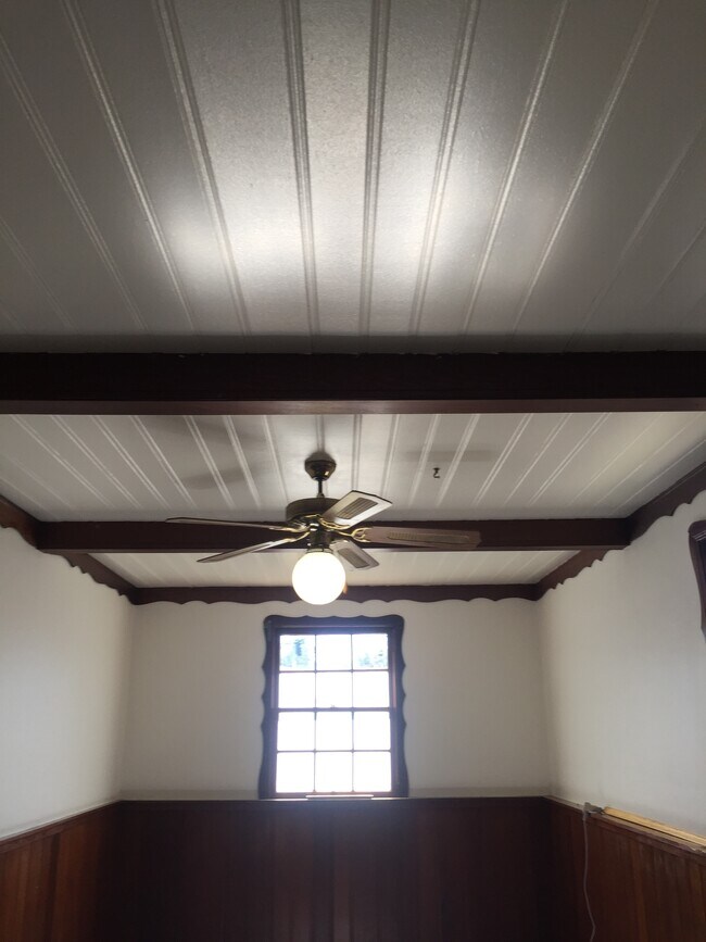 Beamed ceilings. - 6156 Fair Ave