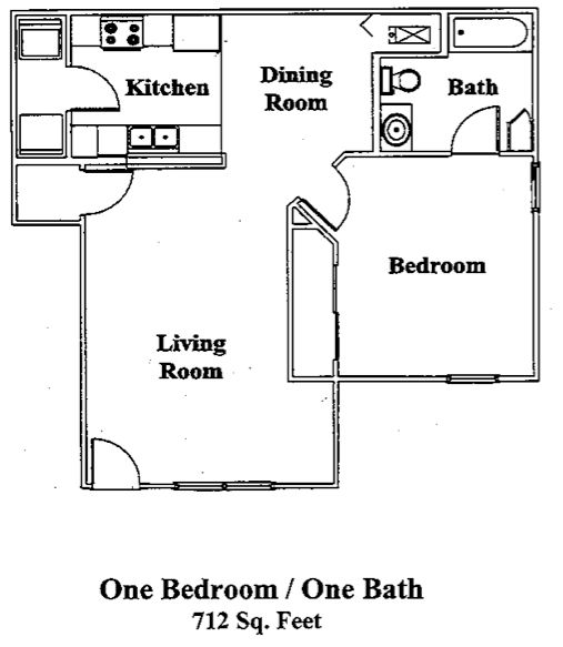 1HAB/1BA - Clarksville Heights Apartments