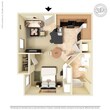 Efficiency, One Bathroom, 464 SQFT