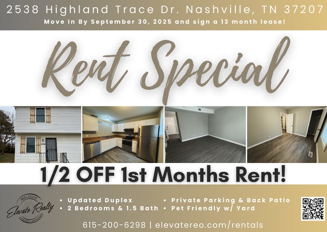 ON SPECIAL: 1/2 off 1st Months Rent and 1/... - ON SPECIAL: 1/2 off 1st Months Rent and 1/... Apartment