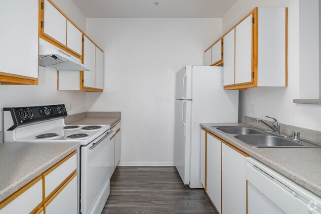 1 dormitorio, 1 baño - 720 pies cuadrados - Cocina - Crocker Oaks Apartments