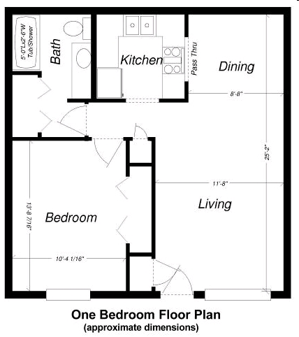 1HAB/1BA - Lyn Village