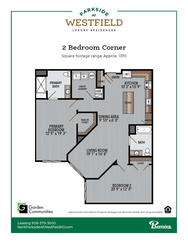 Plano de planta - Parkside at Westfield