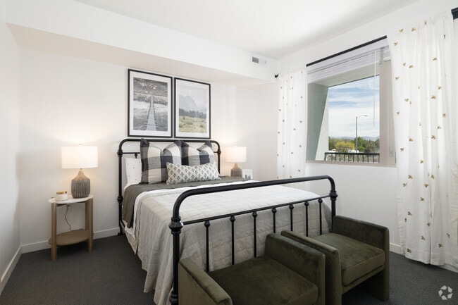 2BD, 2BA - 1100SF - Secondary Bedroom - Village Apartments