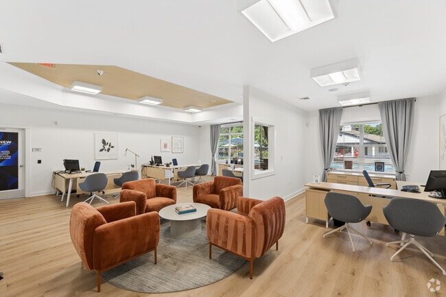 Leasing Center Lobby - ReNew Waltham Apartments