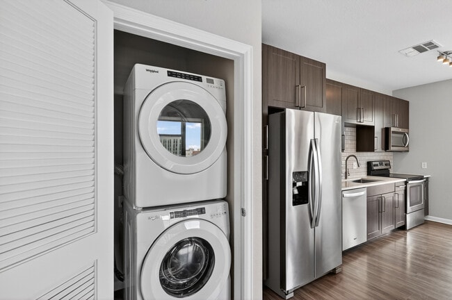 Simplify your routine with a washer and dryer inside. - 20th Street Station