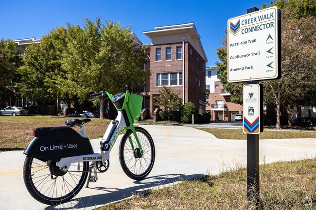 The Path 400 trail is over 5 miles and connects neighborhoods through Lindbergh.