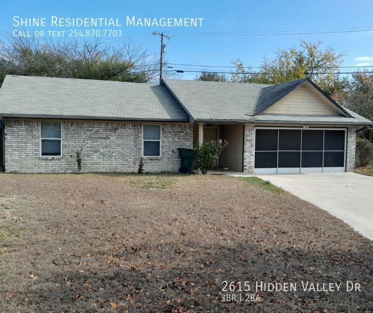 2615 Hidden Valley Dr, Killeen, TX 76543 House Rental in Killeen, TX