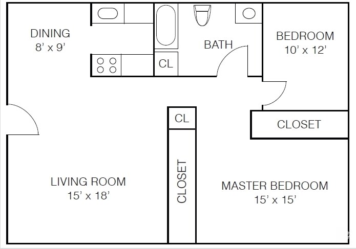 Fox Run Apartments – 2 BD A Unit