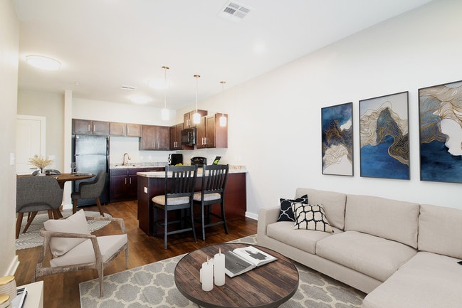 Living Room & Kitchen - Residence at Wolfforth