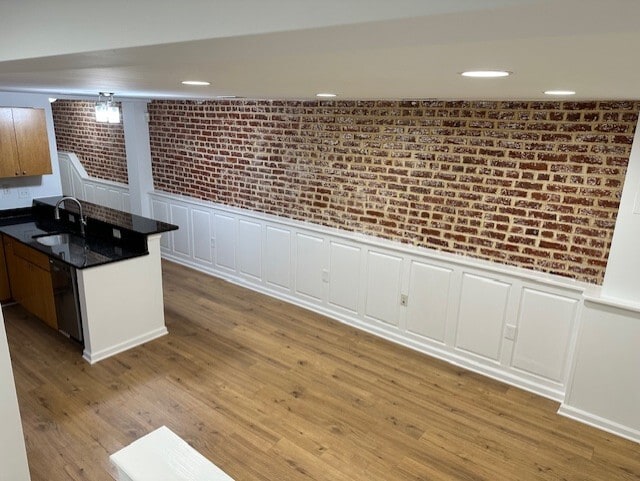 Basement apartment exposed brick wall - 71 W St NW