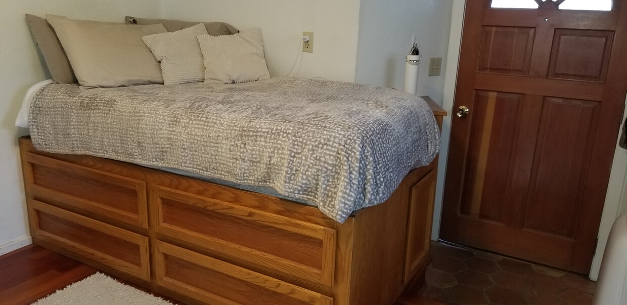 Built in bed frame and dresser - 409 McPeak St