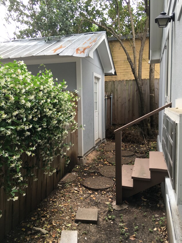 80 sf of storage in shed behind the cottage. - 4302 Duval Street