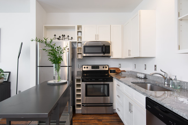 Stainless Steel appliances and white cabinets - 1225 4th Ave S