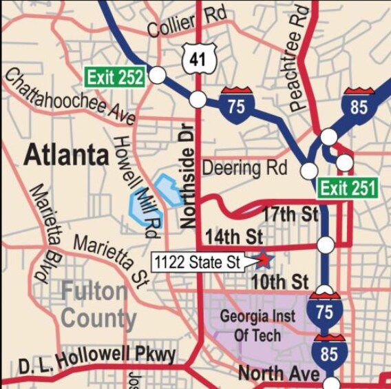 Ubicación del mapa local - 1122 State St NW