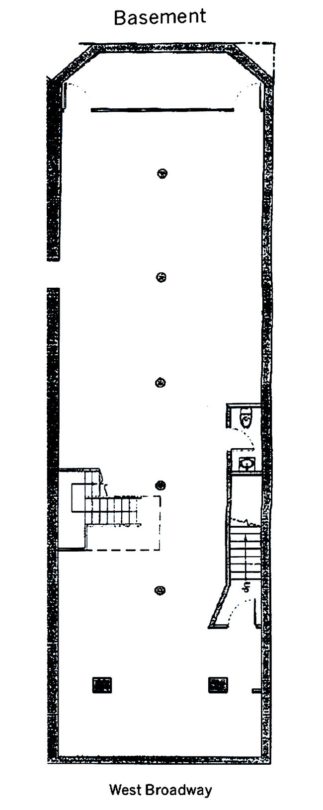 Basement floor plan - 462 W Broadway