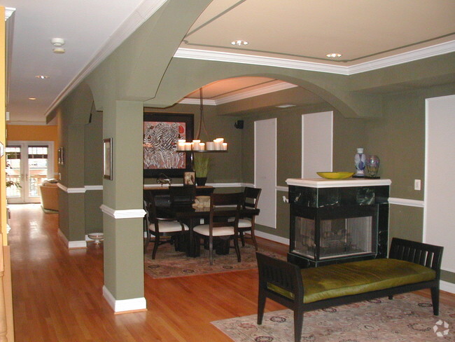 Dining Room with Fireplace - 1619 12th St NW