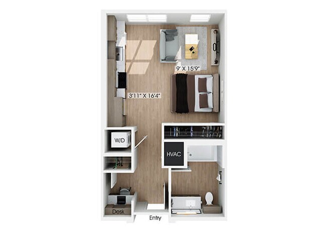 Plano de planta - Hawkley Apartments