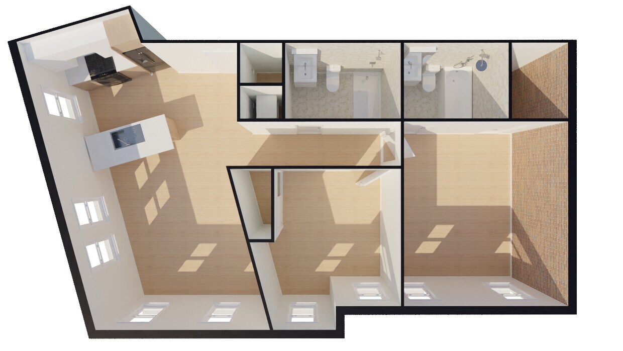 Plano de planta - 303 Harvard St