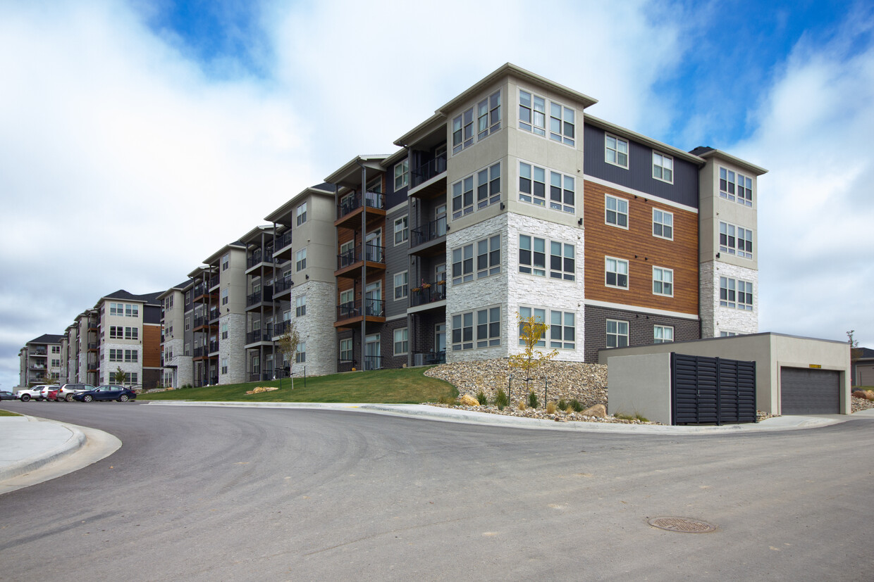 Street View and Underground Parking door - Tallgrass Apartments