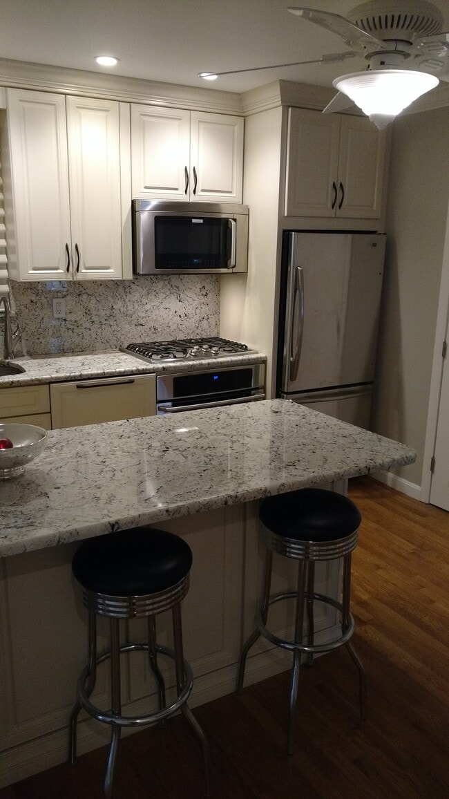Granite counters & island - 651 Bennington St