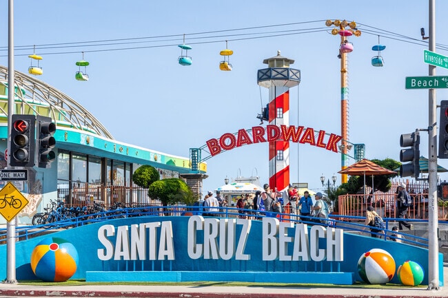 The Beach and Boardwalk District is named for the popular historic amusement park.